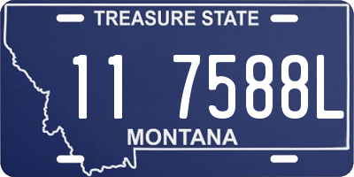 MT license plate 117588L