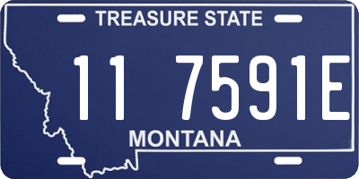 MT license plate 117591E