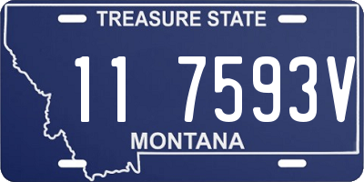 MT license plate 117593V