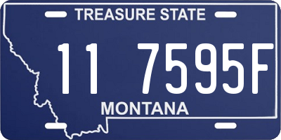 MT license plate 117595F