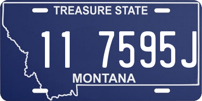 MT license plate 117595J