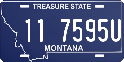 MT license plate 117595U