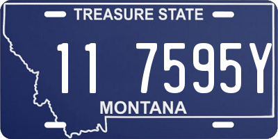 MT license plate 117595Y