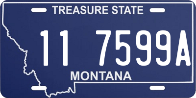 MT license plate 117599A