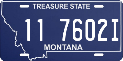 MT license plate 117602I
