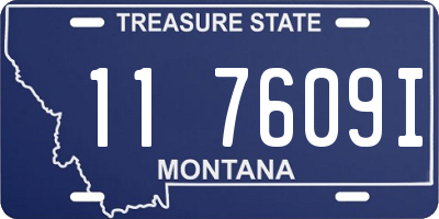 MT license plate 117609I