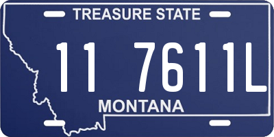 MT license plate 117611L