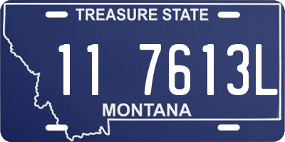 MT license plate 117613L