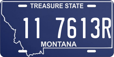 MT license plate 117613R