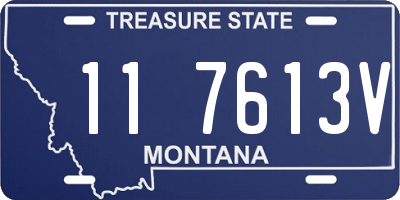 MT license plate 117613V