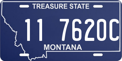 MT license plate 117620C