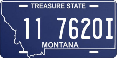 MT license plate 117620I
