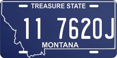 MT license plate 117620J