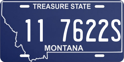 MT license plate 117622S