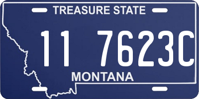 MT license plate 117623C