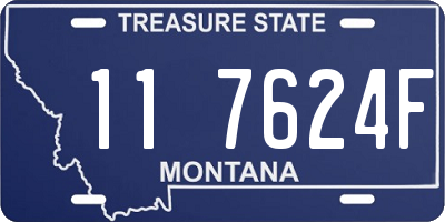 MT license plate 117624F