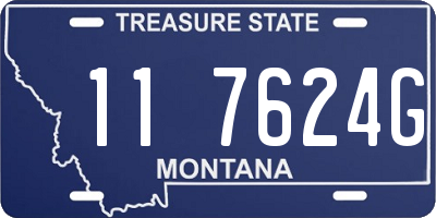 MT license plate 117624G