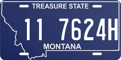 MT license plate 117624H