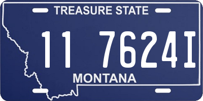MT license plate 117624I