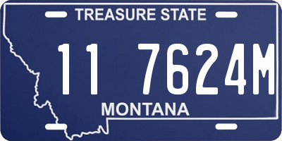 MT license plate 117624M