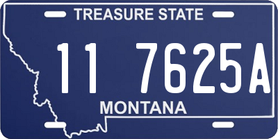 MT license plate 117625A
