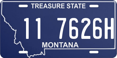 MT license plate 117626H