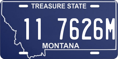 MT license plate 117626M