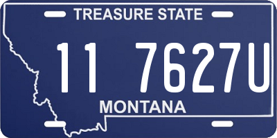 MT license plate 117627U