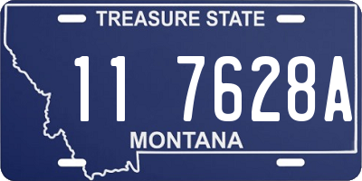 MT license plate 117628A