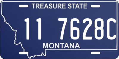 MT license plate 117628C