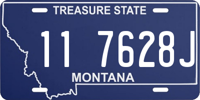 MT license plate 117628J