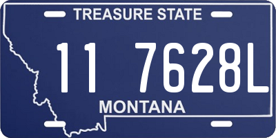 MT license plate 117628L