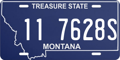 MT license plate 117628S