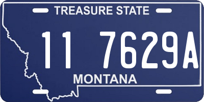 MT license plate 117629A