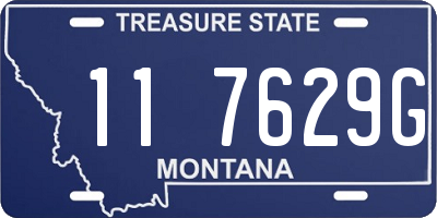 MT license plate 117629G