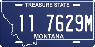 MT license plate 117629M