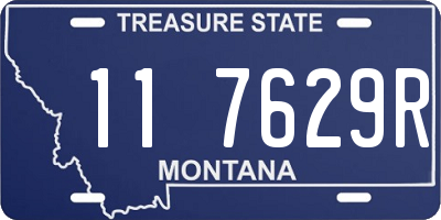 MT license plate 117629R