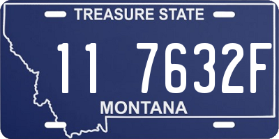 MT license plate 117632F