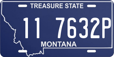 MT license plate 117632P