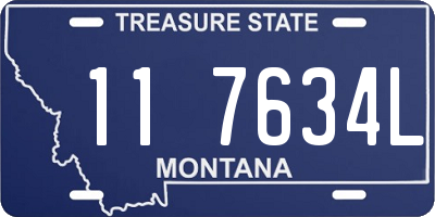 MT license plate 117634L