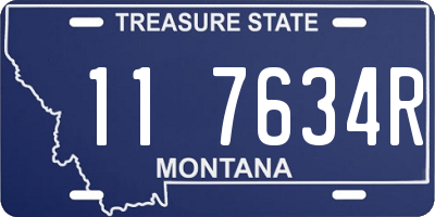MT license plate 117634R