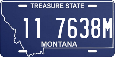 MT license plate 117638M