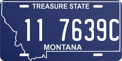 MT license plate 117639C