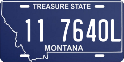 MT license plate 117640L