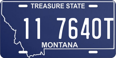 MT license plate 117640T