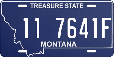 MT license plate 117641F