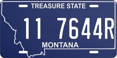 MT license plate 117644R