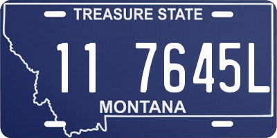 MT license plate 117645L