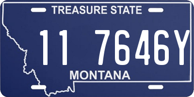 MT license plate 117646Y