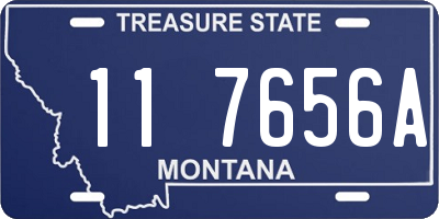 MT license plate 117656A